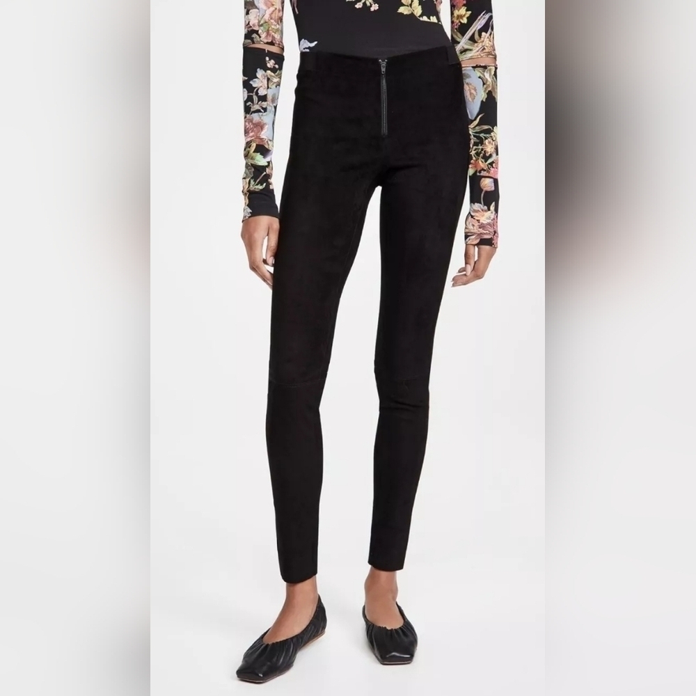 Alice + Olivia Lamb Leather Leggings 🍀 Small/ Medium 28 waist $798 Msrp